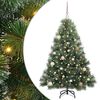 vidaXL Sapin de No&euml;l artificiel avec 150 LED Vert 150 cm PE et PVC
