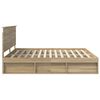 vidaXL Cadre de lit Sonoma 200 x 200 cm Bois de pin massif