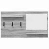 vidaXL Porte-manteau mural avec étagère Sonoma gris 90 x 10 x 50 cm
