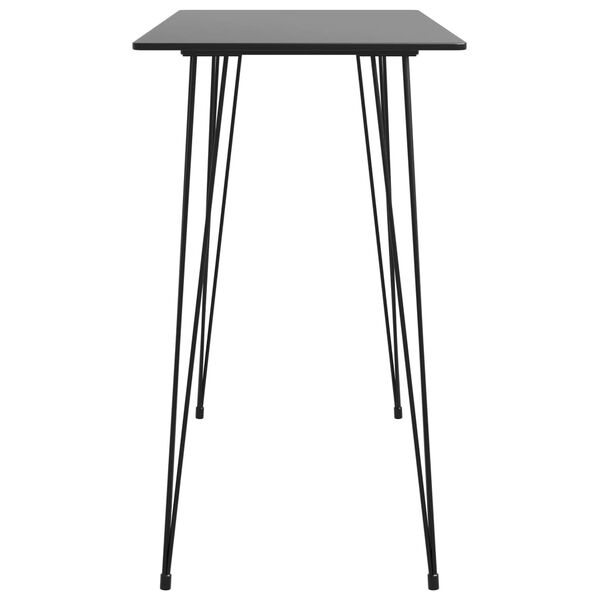 vidaXL Ensemble de bar 5 pcs Noir et gris