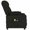 vidaXL Fauteuil &eacute;lectrique de massage Noir Tissu