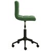 vidaXL Chaises pivotantes &agrave; manger lot de 2 vert fonc&eacute; velours