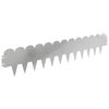 vidaXL Bordure de Pelouse 30 pcs 103 x 20 cm Acier Argent&eacute;