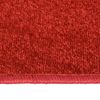 vidaXL Tapis de lit Shaggy Poils longs 3 pcs Rouge