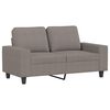 vidaXL Canap&eacute; &agrave; 2 places Taupe 120 cm Tissu