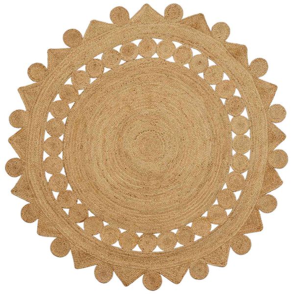 vidaXL Tapis Marron &Oslash; 240 cm Jute