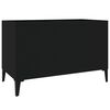vidaXL Armoire &agrave; disques noir 74,5x38x48 cm bois d'ing&eacute;nierie