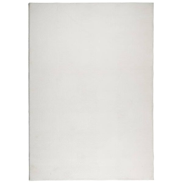vidaXL Tapis IZA poils courts style scandinave cr&egrave;me 120x170 cm