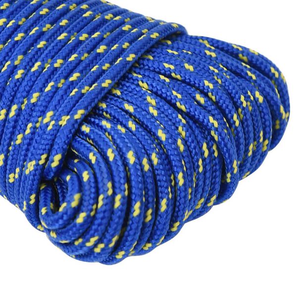 vidaXL Corde de bateau Bleu 4 mm 50 m Polypropyl&egrave;ne