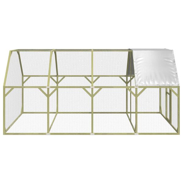 vidaXL Poulailler 268x400x190 cm Bois de pin massif impr&eacute;gn&eacute;