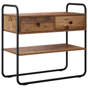 vidaXL Table console Bois ancien 80 x 40 x 75 cm Bois d'ing&eacute;nierie