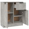 vidaXL Buffets 2 pcs Gris b&eacute;ton 60x30x70 cm Bois d'ing&eacute;nierie