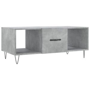 vidaXL Table basse gris b&eacute;ton 102x50x40 cm bois d'ing&eacute;nierie