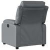 vidaXL Fauteuil inclinable Gris Similicuir
