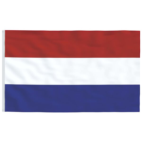 vidaXL Drapeau des Pays-Bas et mât 6,23 m Aluminium