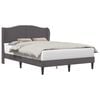 vidaXL Cadre de lit avec t&ecirc;te de lit Gris 120 x 190 cm Simili cuir