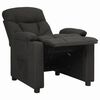 vidaXL Fauteuil inclinable Noir Tissu