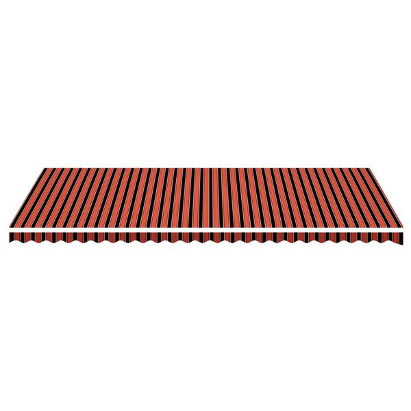 vidaXL Tissu de remplacement pour auvent Orange et marron 6x3,5 m