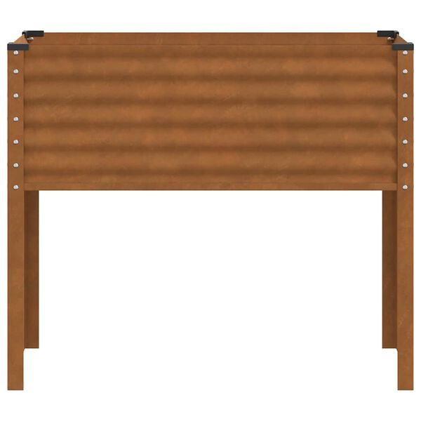 vidaXL Jardini&egrave;re de jardin 100 x 45 x 90 cm Acier patin&eacute;