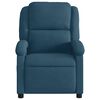 vidaXL Fauteuil inclinable de massage bleu velours