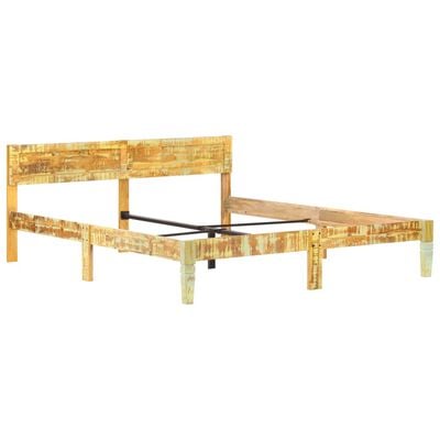 vidaXL Cadre de lit sans matelas Bois de récupération massif 180x200cm