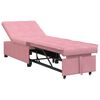 vidaXL Canap&eacute;-Lit Rose 194 x 67 x 82 cm Velours