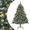 vidaXL Sapin de No&euml;l artificiel Vert 210 cm PVC, plastique et acier