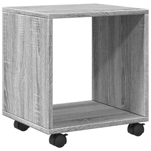 vidaXL Armoire roulante sonoma gris 37x33x42,5 cm bois d'ing&eacute;nierie