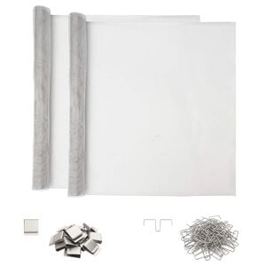 vidaXL Couvercle de puits de lumi&egrave;re avec clips 2 pc 70 x 130 cm