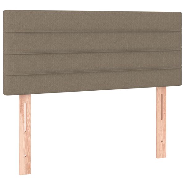 vidaXL T&ecirc;te de lit &agrave; LED Taupe 100x5x78/88 cm Tissu