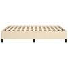 vidaXL Cadre de lit sans matelas cr&egrave;me 140x190 cm tissu
