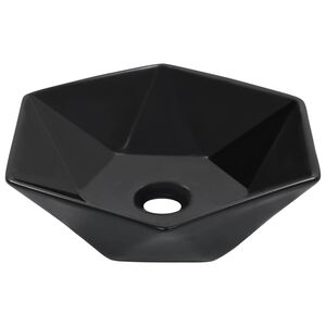 vidaXL Lavabo 41x36,5x12 cm C&eacute;ramique Noir