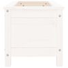 vidaXL Jardini&egrave;re blanc 82,5x40x39 cm bois massif de pin