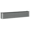 vidaXL Jardini&egrave;re sur&eacute;lev&eacute;e Gris 200 x 30 x 36 cm alu.