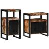 vidaXL Ensemble de mobilier de salle de bain 2 pc Marron