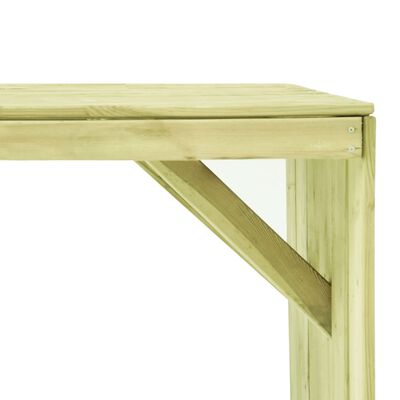 vidaXL Table de jardin 150x87x80 cm Bois de pin imprégné