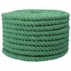 vidaXL Corde en coton 24 mm 25 m Vert 100% Coton