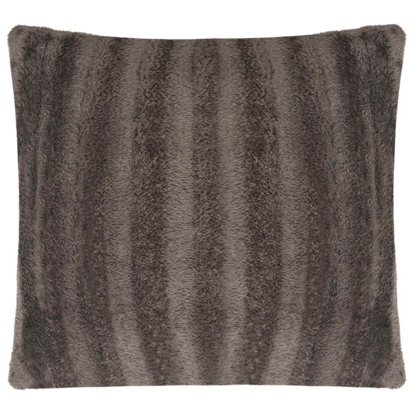vidaXL Coussin de jet&eacute; Ray&eacute; 2 pcs Gris 50 x 50 cm Polyester