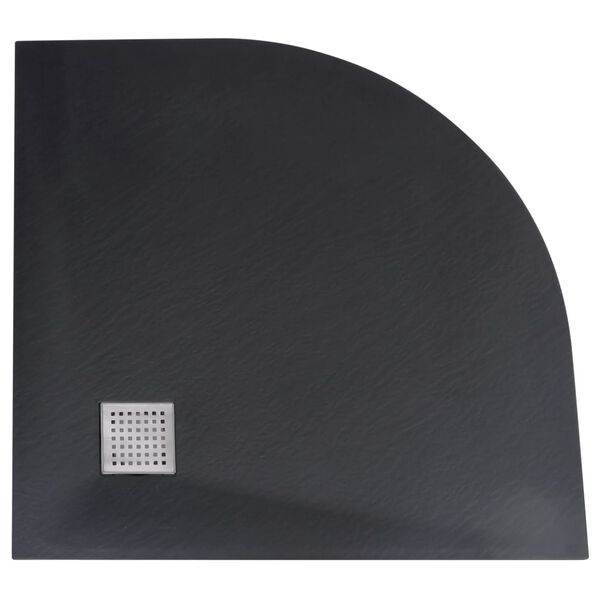 vidaXL Receveur de douche SMC Noir 90x90 cm