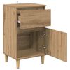 vidaXL Cabinet de chevet 2 pcs Ch&ecirc;ne artisanal 40 x 35 x 70 cm