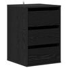 vidaXL Armoire &agrave; tiroirs 3-Tiroir Ch&ecirc;ne noir 41 x 40 x 58 cm