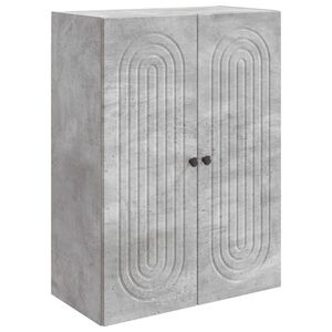 vidaXL Armoire Murale Gris b&eacute;ton 66 x 34,5 x 90 cm Bois d'ing&eacute;nierie