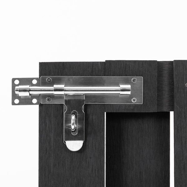 vidaXL Portillon WPC 100x80 cm Gris