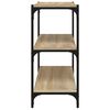 vidaXL Biblioth&egrave;que Ch&ecirc;ne Sonoma 60x33x70,5 cm Bois d'ing&eacute;nierie acier