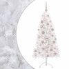 vidaXL Sapin de No&euml;l artificiel avec boules 150 cm 150 LED Blanc chaud