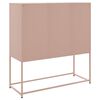 vidaXL Buffet haut rose 100,5x39x107 cm acier