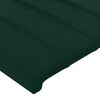 vidaXL T&ecirc;tes de lit 2 pcs Vert fonc&eacute; 90x5x78/88 cm Velours