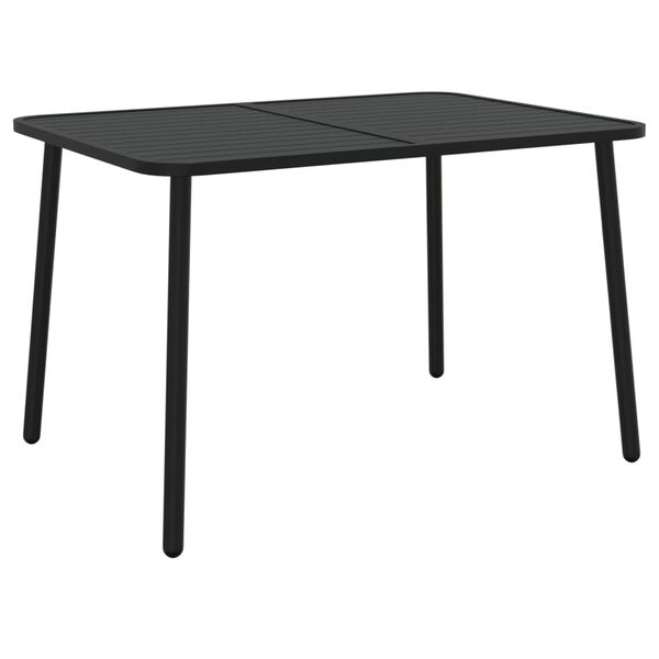 vidaXL Table de jardin anthracite 110x80x71 cm acier