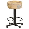 vidaXL Tabourets de bar lot de 2 52 cm bois de manguier massif