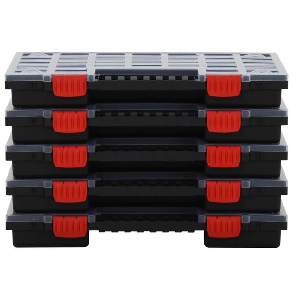 vidaXL Bo&icirc;tes d'assortiment 10 pcs 40x30x5 cm Polypropyl&egrave;ne